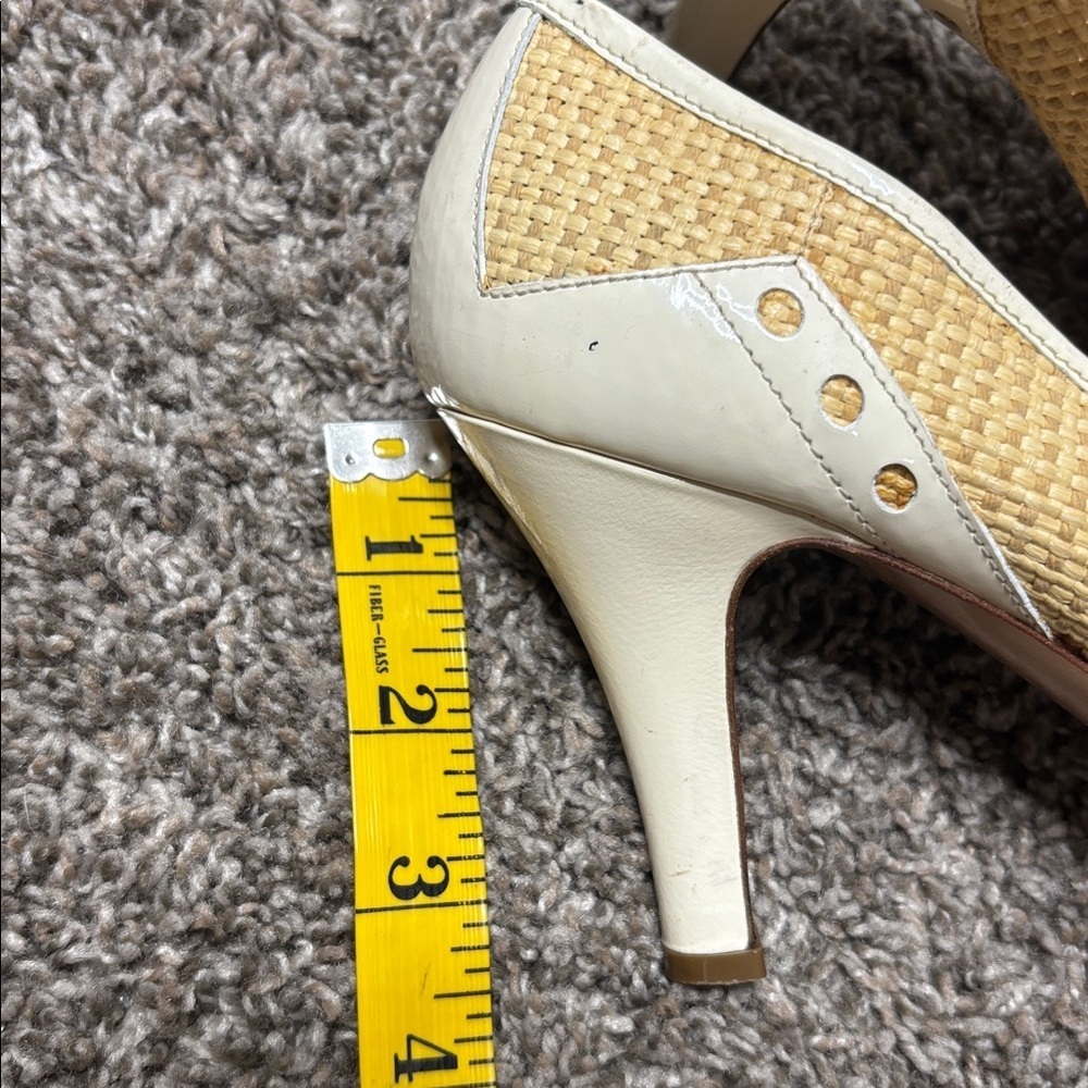 PRADA woven rattan heels designer pumps Sz 40 - Picture 12 of 12